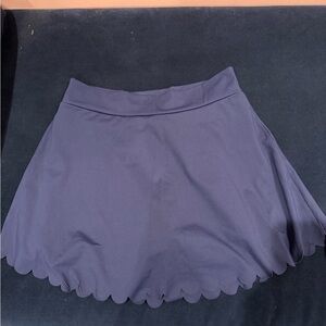 J. Crew Factory Dark Blue Scalloped Activewear Skort, XL